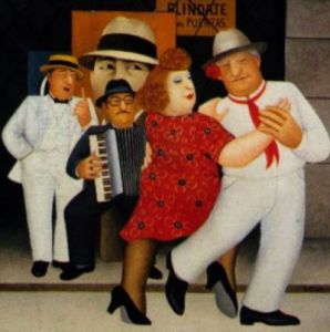 "Tango Busking Argentina " by beryl Cook