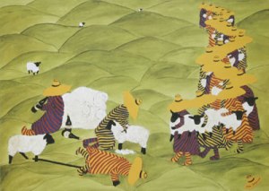 Fleeced by Irene George Yellow hat tribe