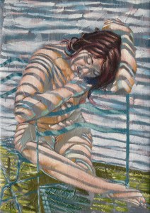 Thoughtful nude study by Krys Leach