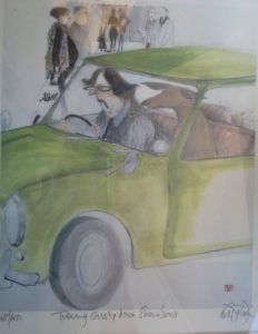 Tottering Down Sloane Street Chelsea by Sue Macartney Snape