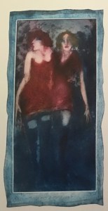 "Butterflies" Aquatint Etching 15"x12"