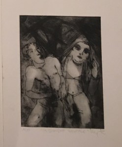 Midnight Shuffle " A/P Mono Etching 11"x8" £495 as framed