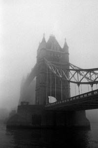 Tower Bridge in Fog by Ola Tuvesson