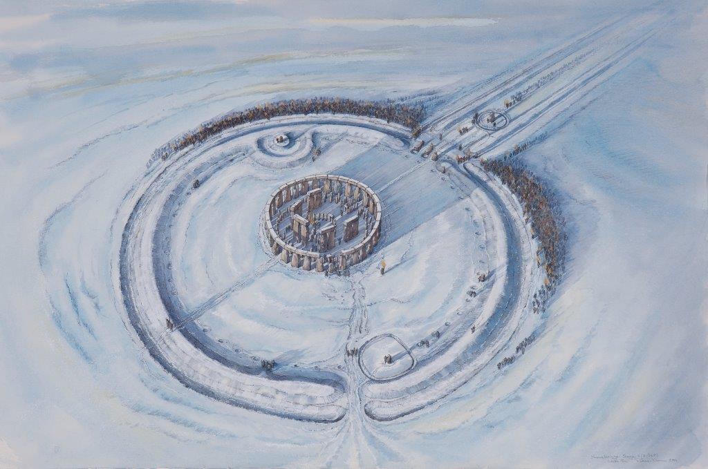 Stonehenge in the Snow