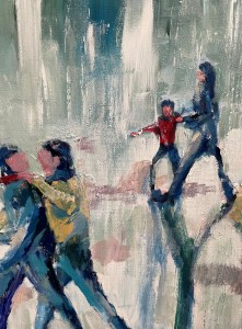 Park Walk' Oil on Canvas 16cmx20cm £395